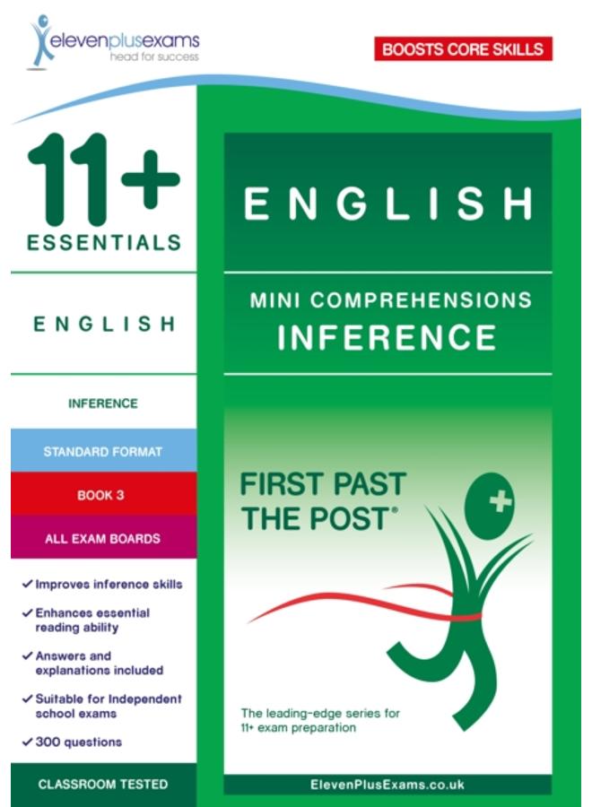 11+ Essentials English Mini Comprehensions: Inference Book 3