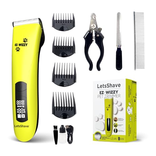 LetsShave EZ-WIZZY Pet Trimmer for Dogs & Other Hairy Animals,All in one Trimmer for dogs (Pet Trimmer With Tools) - Image 1