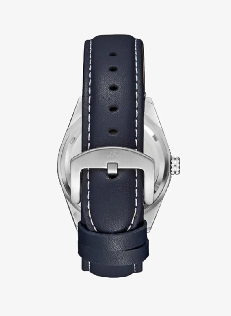 Kenneth Scott  Men's Leather Analog Watch K23028-SLNN - 44x50 mm for Men | Best Price UAE