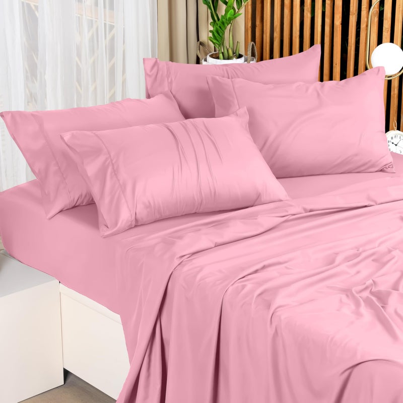 Utopia Bedding King Bed Sheets Set - 4 Piece Bedding - Brushed Microfiber - Shrinkage and Fade Resistant - Easy Care (Crystal Pink) - Image 5