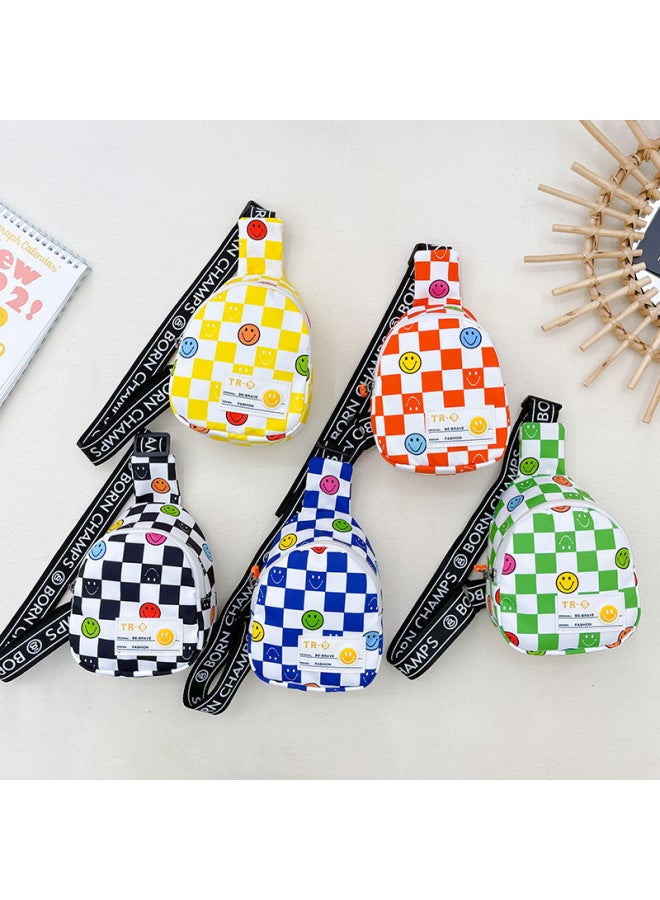 2023 حقيبة أطفال عصرية للأولاد والبنات حقيبة كروس صغيرة على شكل صدر للأطفال حقيبة خصر للأطفال حقيبة سفر خفيفة الوزن - اللون: أخضر - Image 2