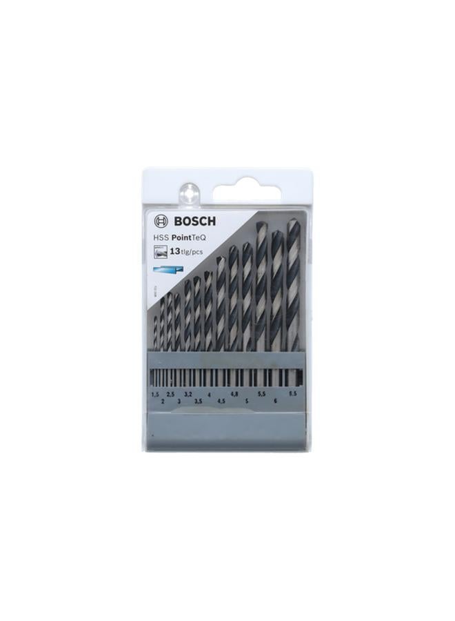 BOSCH 13-Piece HSS Twist Drill PointTeQ Set  - Image 1