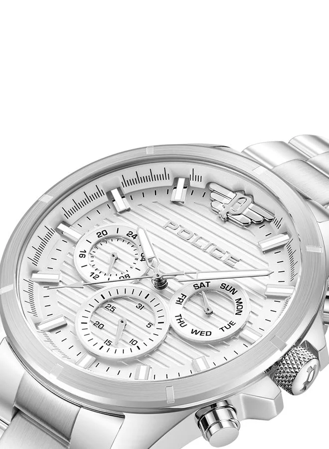 بوليس Malawi 45mm Men's Multifunction Watch with Stainless Steel Bracelet