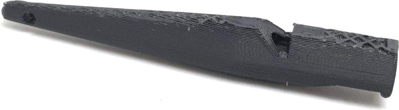 3D Printed Dog Whistle for Indoors Home High Pitch, Low Sound (Black PLA Plastic)