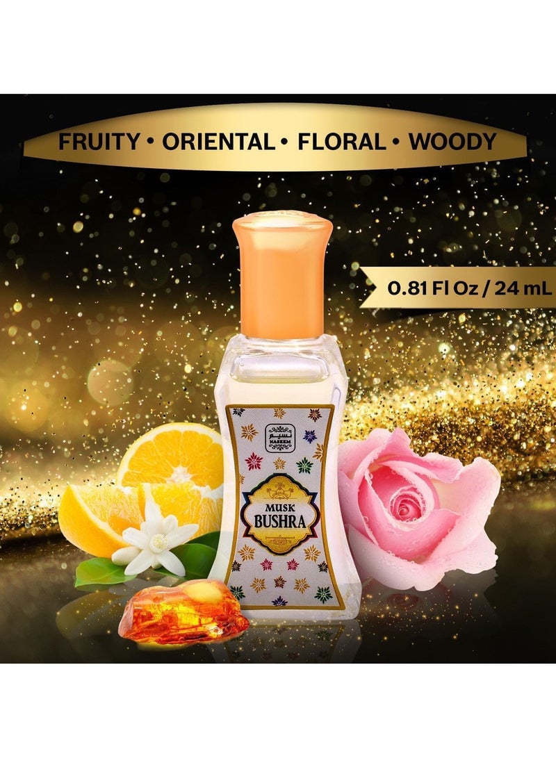 Naseem Perfumes Bushra Roll On Perfume Subtle Tone Eau De Parfum For Men & Women 24 ml - Image 2