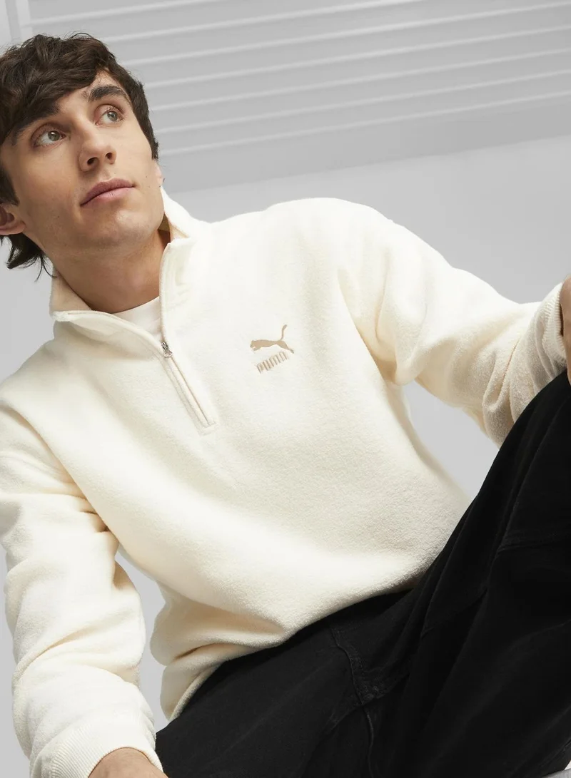 PUMA Classics Fleece Half Zip Through