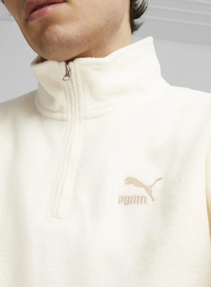 PUMA Classics Fleece Half Zip Through