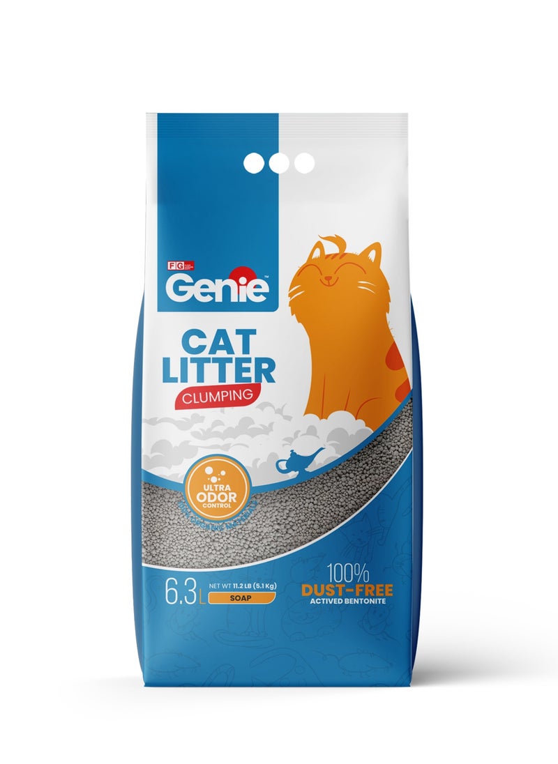 Genie - Genie Cat litter Clumping 6.3 L Soap - Image 1