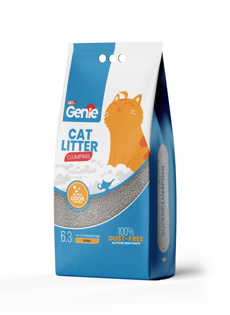 Genie - Genie Cat litter Clumping 6.3 L Soap - Image 1