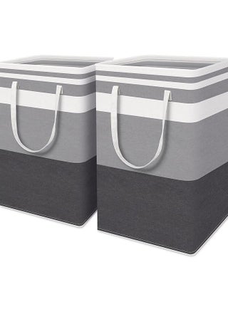 2-Pack Large Laundry Basket, Waterproof, Freestanding Laundry Hamper, Collapsible Tall Clothes Hamper with Extended Handles for Clothes Toys in the Dorm and Family-(Grey, 75L) - pzsku/ZEBFDE278C73748267CE6Z/45/_/1702275780/a6e2ea0a-4c31-432f-a989-62f5da6bd87f
