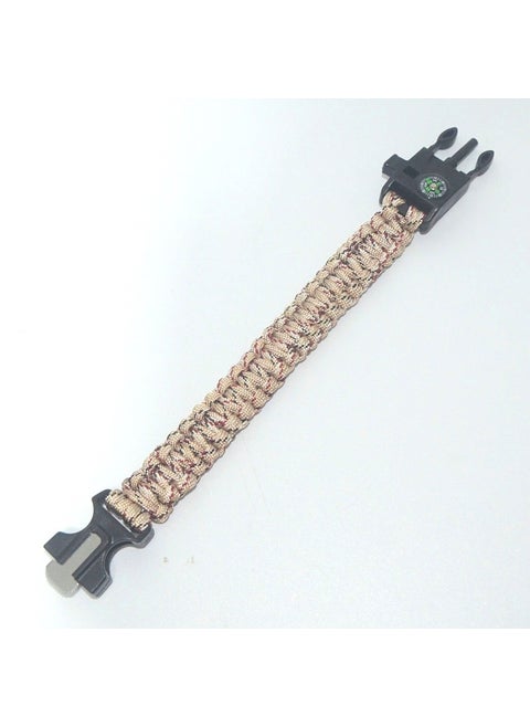 Outdoor Multi-purpose Survival Guide Map Windmatcher Emergency Rescue Rope Lanyard Camping Gear Small Tools Chinese Origin Desert Camouflage
