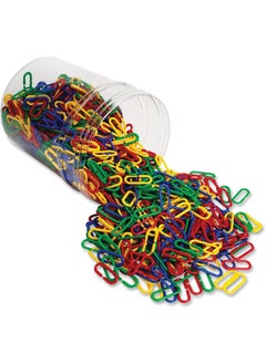 Link 'N' Learn Linksbucket Of 500 Assorted Color Linksages 3+1 58 X 34 In