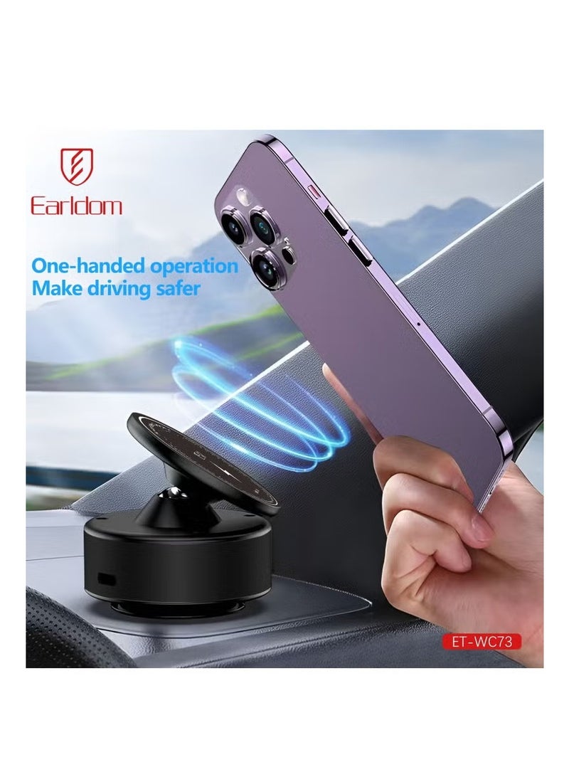 Earldom 15w Wireless Magnetic Suction Cup Holder WC73 - Image 3