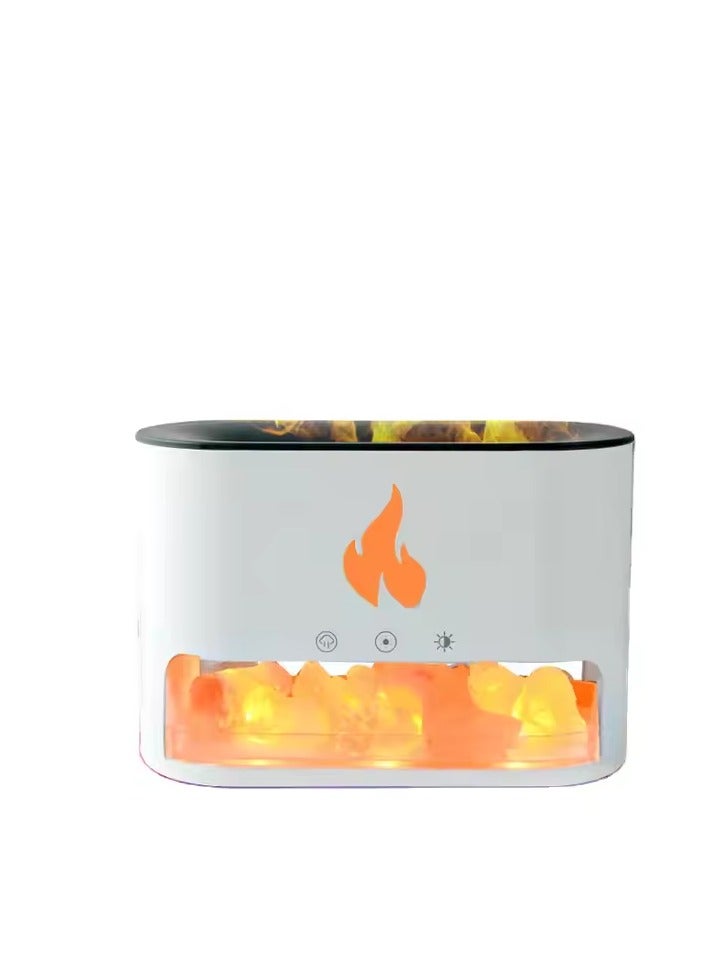 موزع هواء بتصميم بركان رخامي – معطر زيت عطري وتأثير لهب مميز  - Image 1