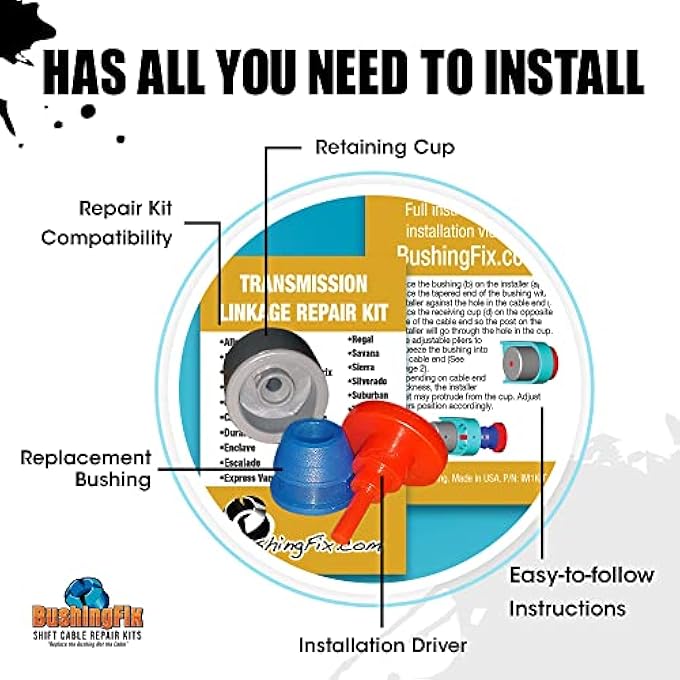 ريحني BushingFix إصلاح بوشينغ IM1KIT1 طقم إصلاح كابل ناقل الحركة - Image 3