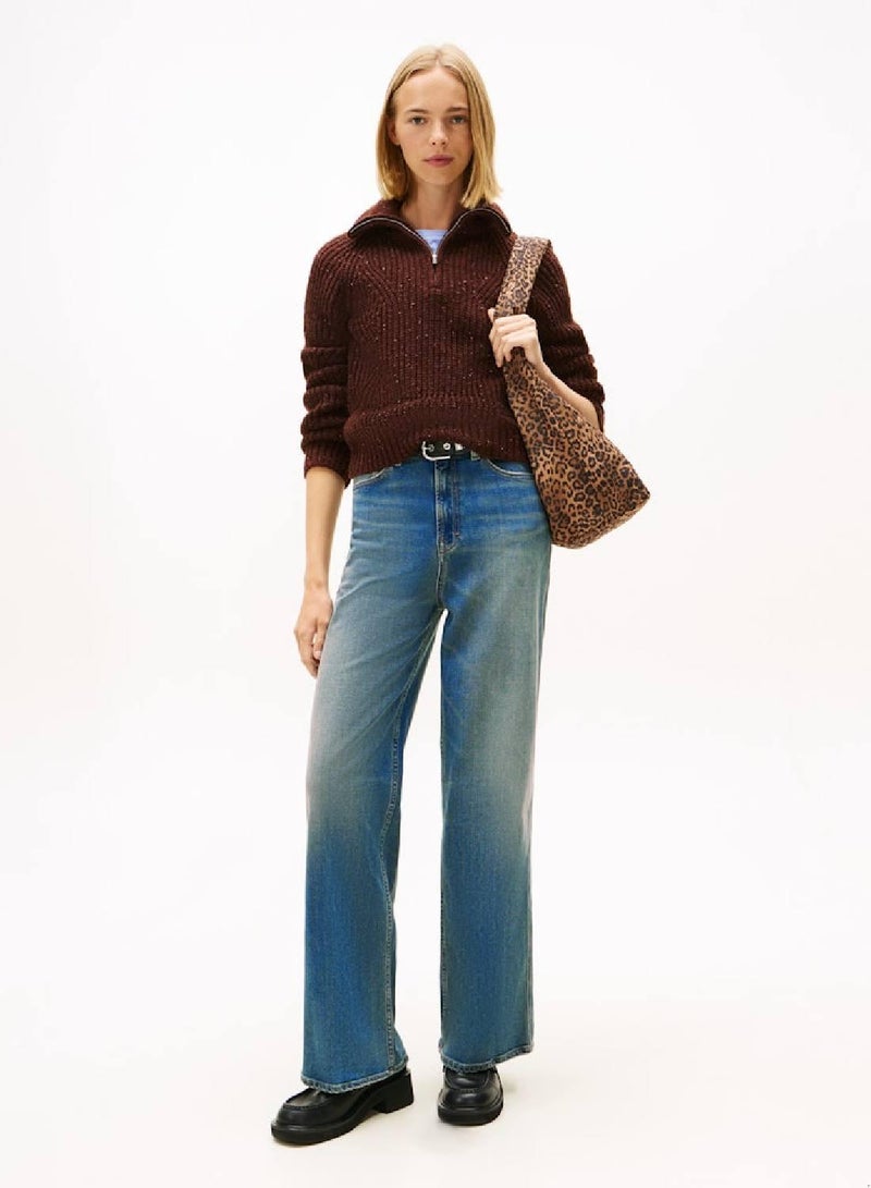 TOMMY JEANS Claire High Rise Wide Leg Jeans - Image 1