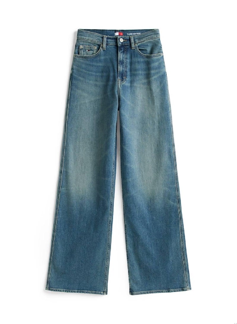 TOMMY JEANS Claire High Rise Wide Leg Jeans - Image 4