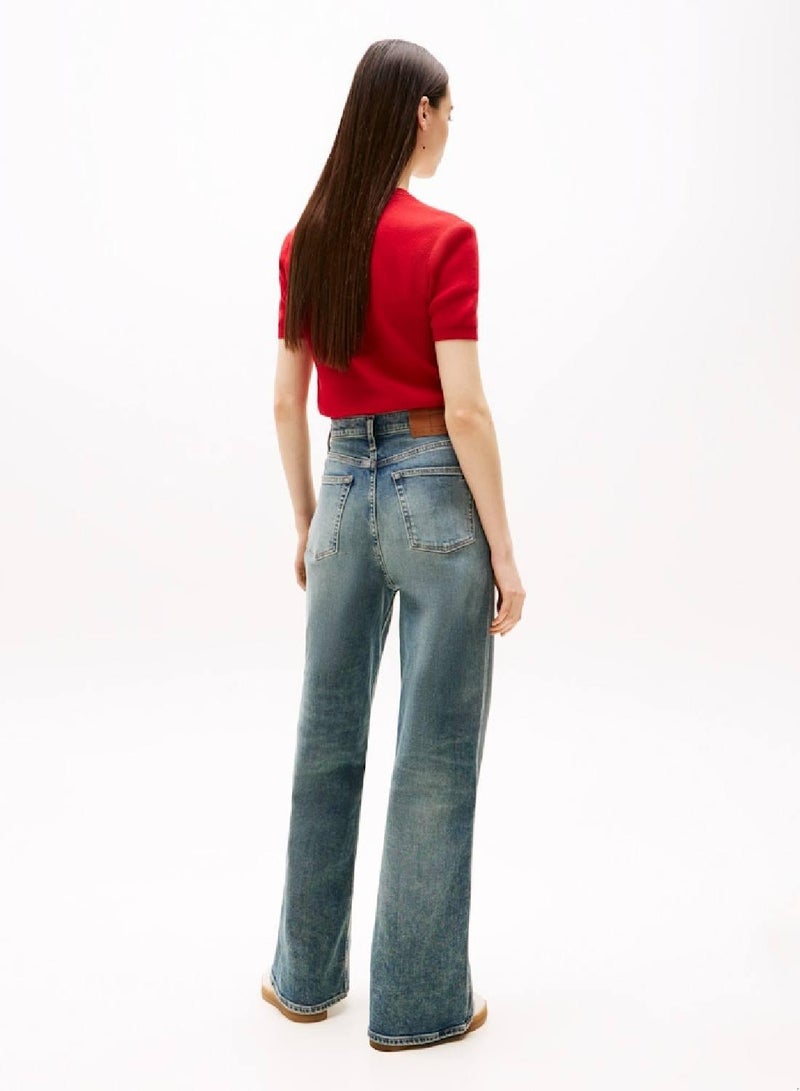 TOMMY JEANS Claire High Rise Wide Leg Jeans - Image 3