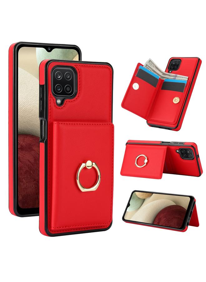 S-TOP Case For Samsung Galaxy A12 RFID Anti-theft Card Ring Holder Phone Case - Image 1