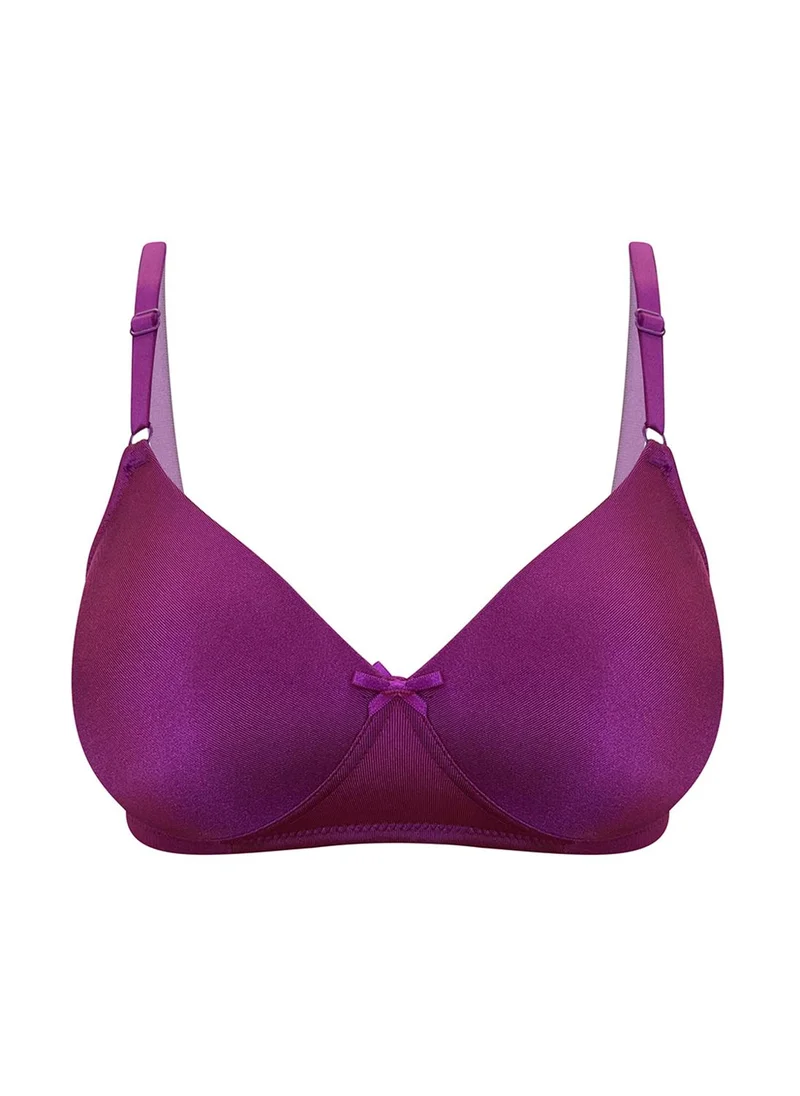 كلوفيا Clovia Padded Non-Wired Full Coverage T-shirt Bra in Purple