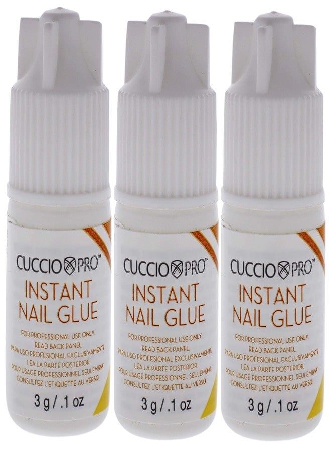 Cuccio Super Strong Instant Nail Glue for Nail Tips Acrylic Nails and Press On Nails - 0.10 Fl Oz - 3 Pack - Image 1