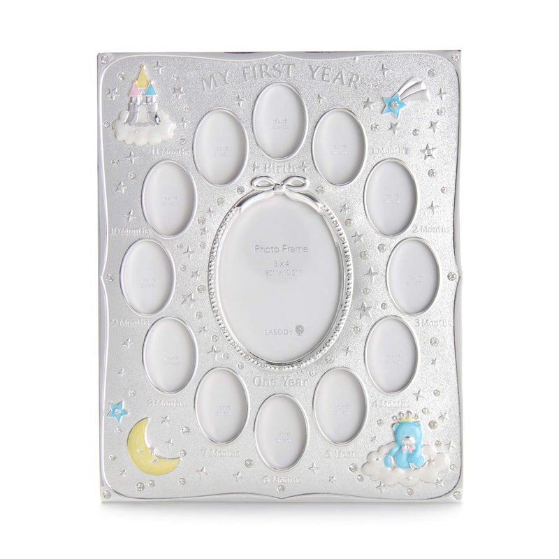 LASODY Babys First Year Picture Frame First Year By Month Baby Picture Frame