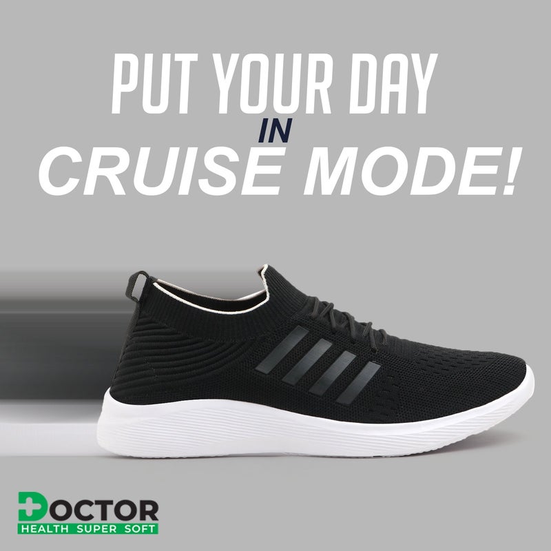 Face Black Sneakers for Men - Image 1