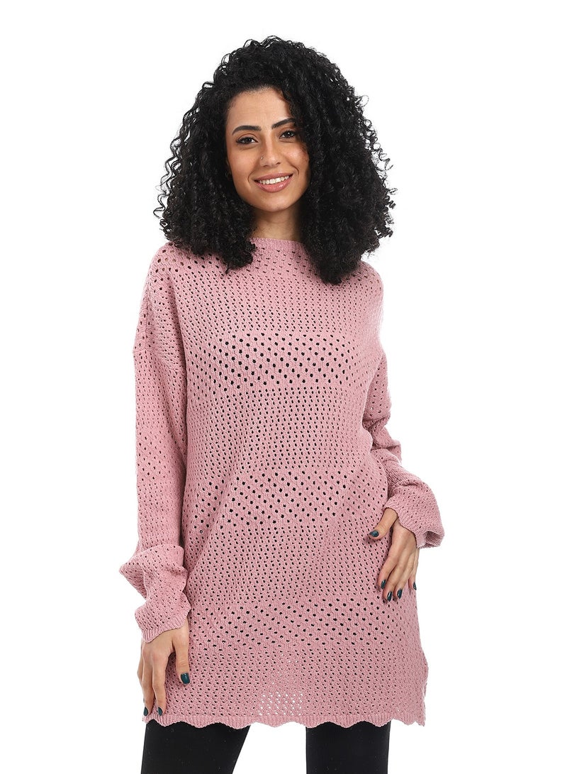 سيزار بلوفر صوف حريمي ب رقبة دائرية - Image 1