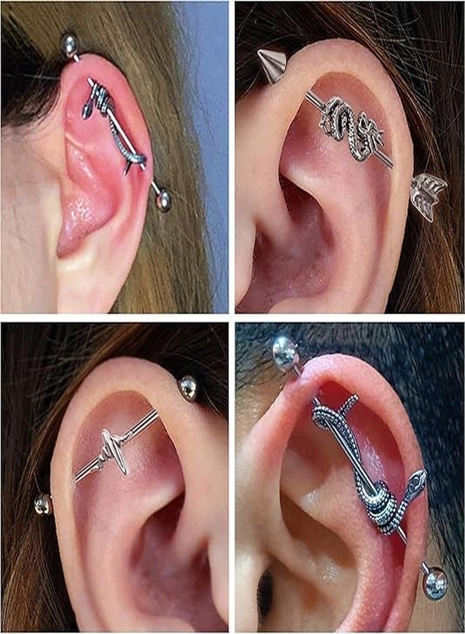 SHIELD PLUS 14 Gauge Love 316L Surgical Steel Industrial Barbell - Image 2