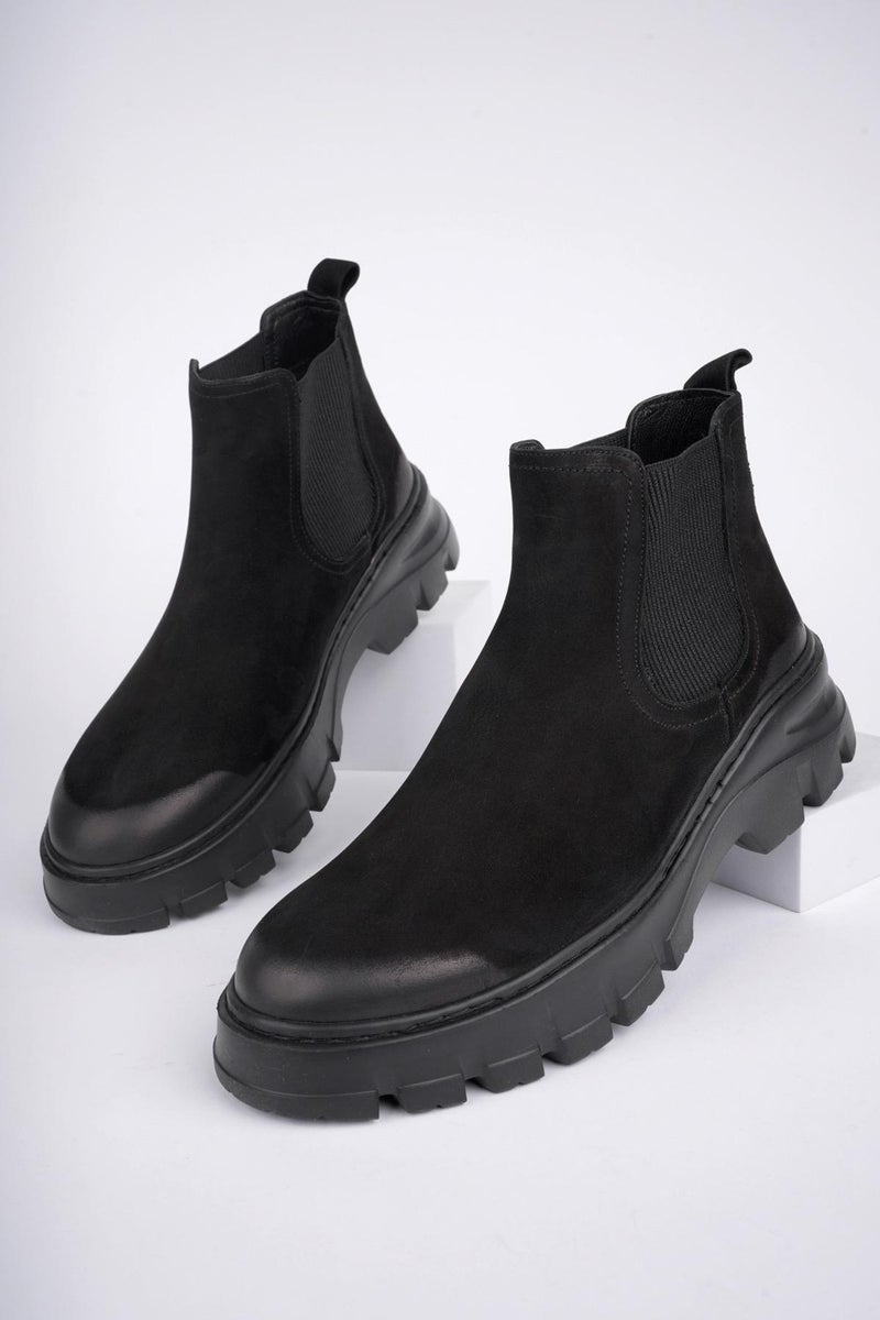 muggo Ragnar Guaranteed Leather Thick Sole Men's Chelsea Boots  - Image 3