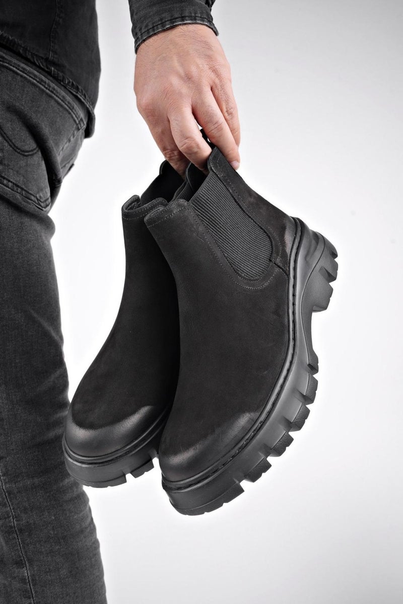 muggo Ragnar Guaranteed Leather Thick Sole Men's Chelsea Boots  - Image 4