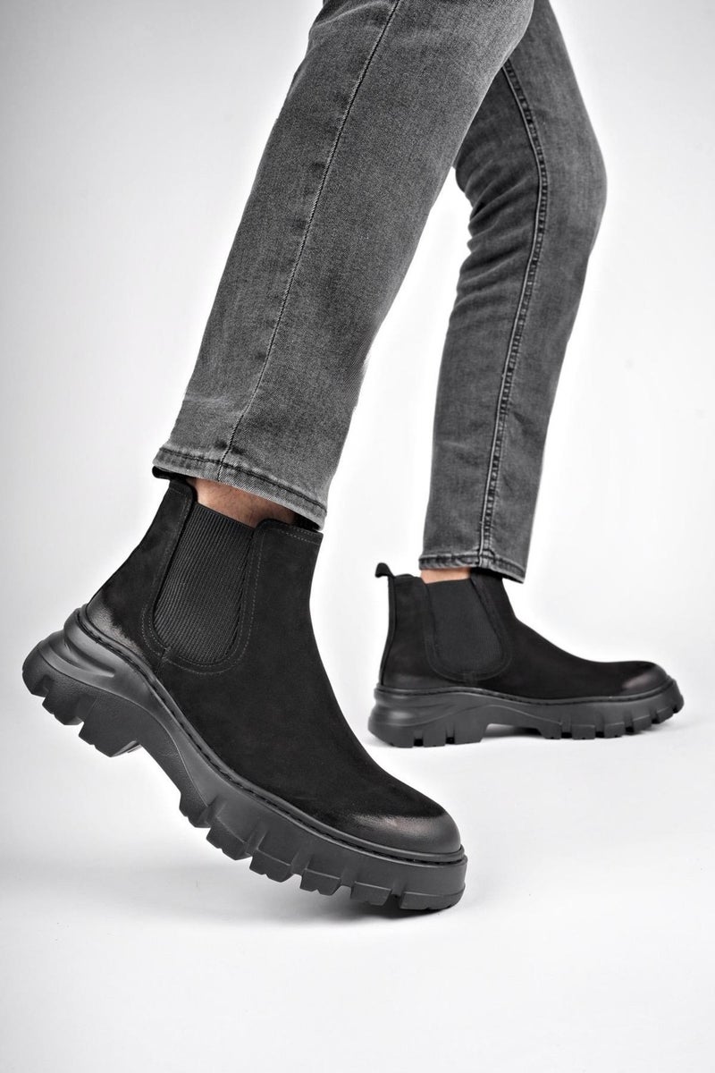 muggo Ragnar Guaranteed Leather Thick Sole Men's Chelsea Boots  - Image 5