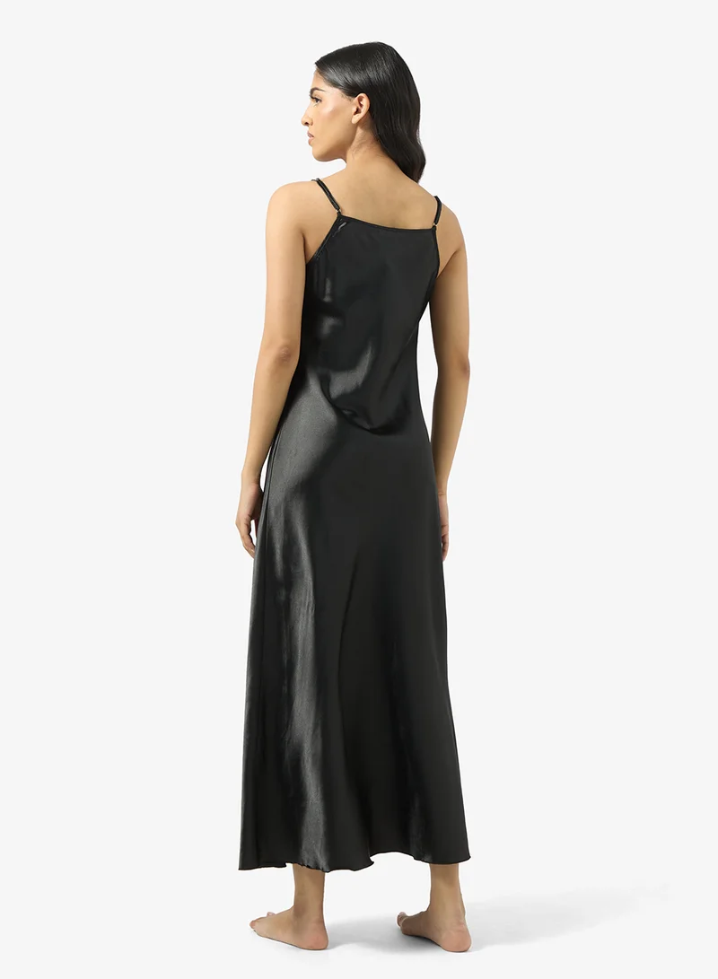 جينجر Satin Slip Night Dress