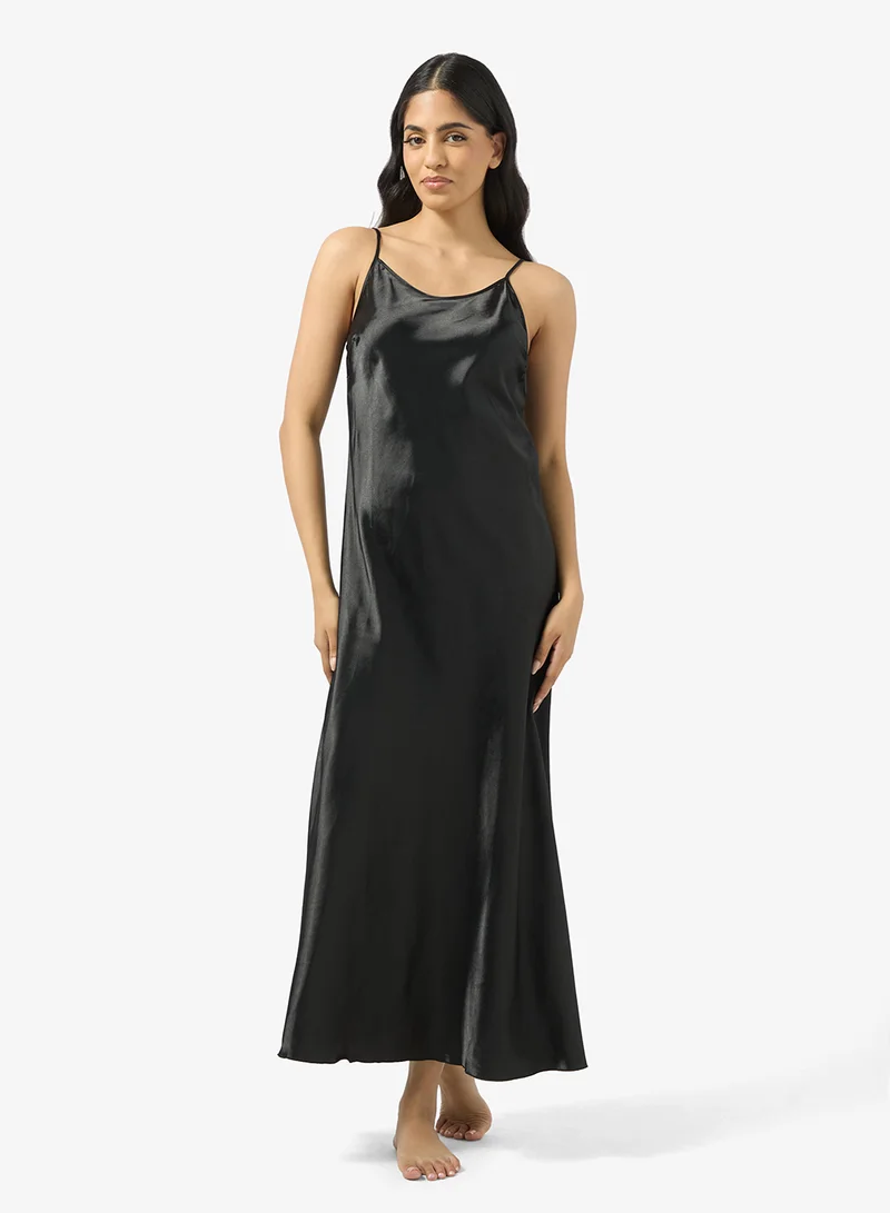 جينجر Satin Slip Night Dress