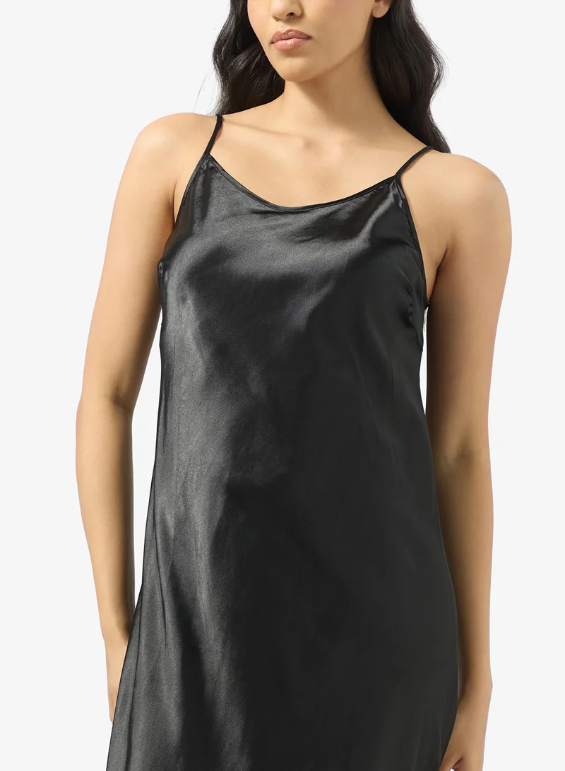Ginger Satin Slip Night Dress