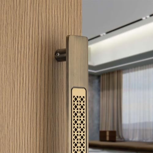COMPASS 18" Brass Main Door Handle | Door Handles for Main Door | Pull Handles for All The Doors of House | Office | Hotels | PH-HXJ (Pack of 1, Antique Finish) - Image 5