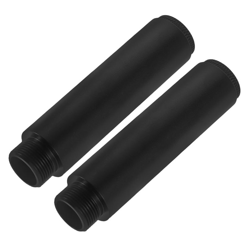 Microphone Stand Extension Tubes 5 8 Inch With Metal Thread Adapters For Desk And Arm Mounts 2pcs - Image 2