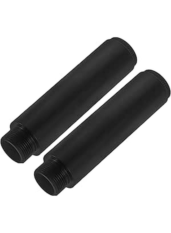 Microphone Stand Extension Tubes 5 8 Inch With Metal Thread Adapters For Desk And Arm Mounts 2pcs - Image 1