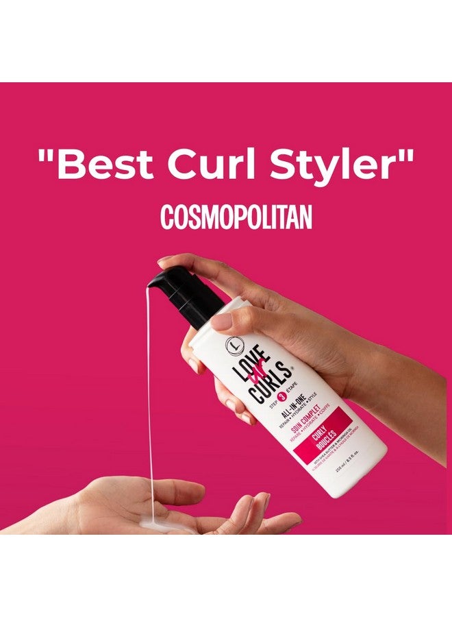 Love Ur Curls - LUS All in One Curl Cream Styler, Anti Frizz Curling Cream for Curly Hair, Repair, Define, Hydrate & Style with Shea Butter, 250mL - Image 3