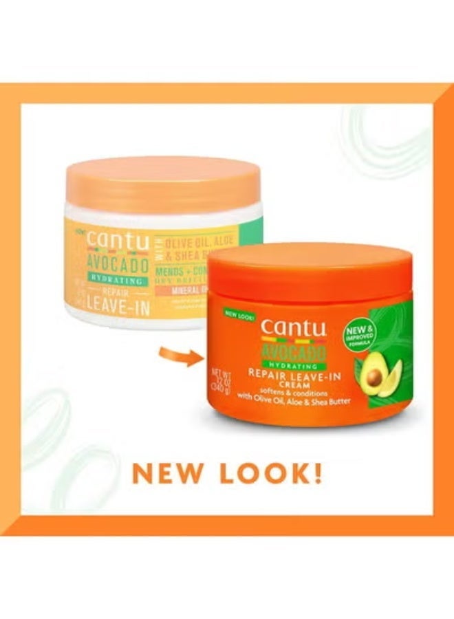 Cantu Avocado Hair Repair & Moisturize Cream - 340g - Image 3