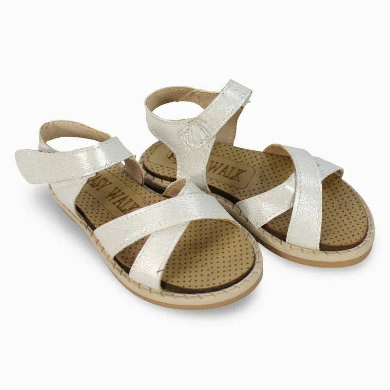 EASY Baby Girls Leather Sandals - Image 1