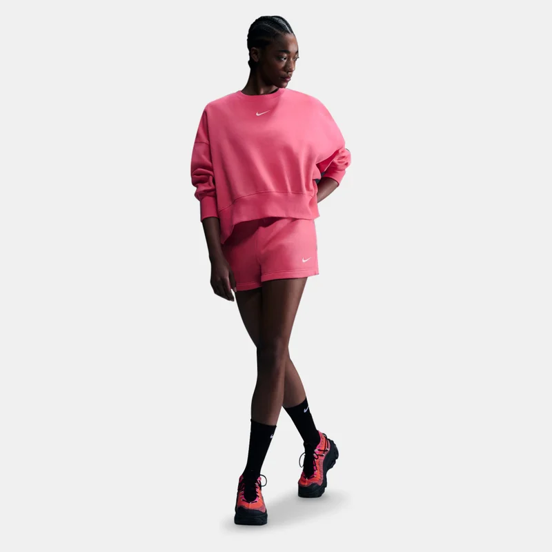 Nike Pink Women's Sportswear Phoenix Fleece Sweatshirt for Women | Best Price UAE