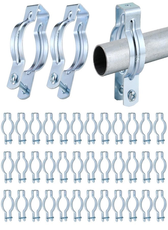 Yaocom 25 Pcs EMT Conduit Hanger with Bolt,Insulated Supports or Threaded Rods,Metal Galvanized Conduit Clamps Strut Straps and Hangers Rigid Pipe Fittings Mounting(1 Inch) - Image 1