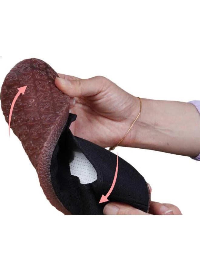 Weizhi Men'S Cloth Shoes Beijing Cloth Shoes Traditional Casual Low-Top Work Shoes Slip-On Elderly Shoes Wz1037 - Image 1