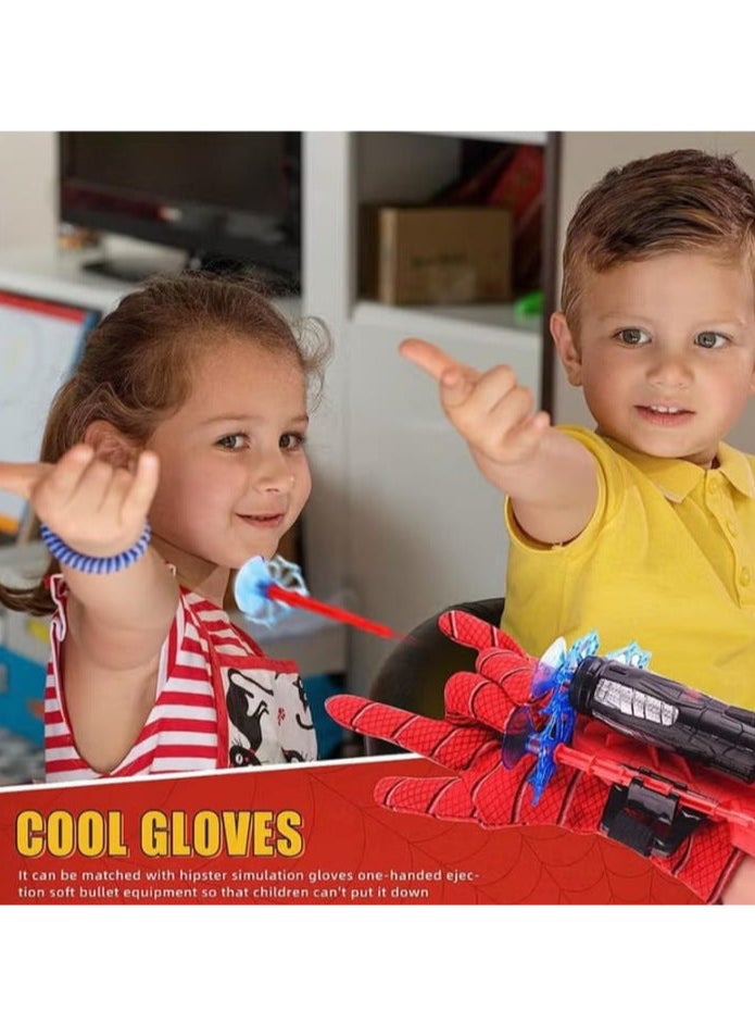 Generic - Spider Web Shooter Toy for Kids, Realistic Spider-Man Hand Gloves, Hero Shooting Wrist Play Set, Kids Birthday Gift and Educational Toys for Kids - Image 1