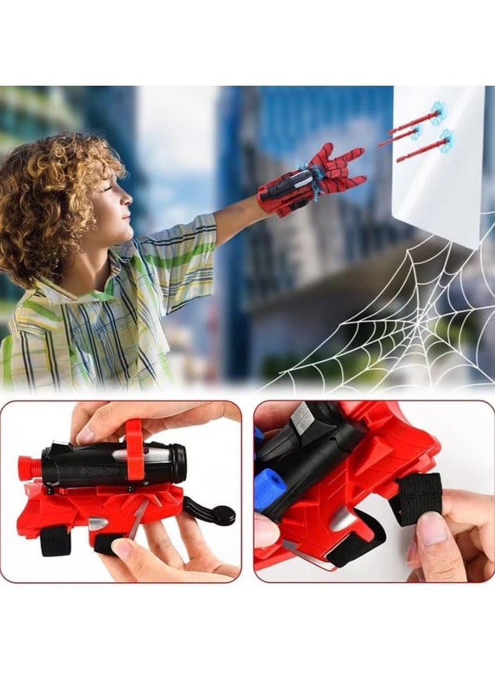 Generic - Spider Web Shooter Toy for Kids, Realistic Spider-Man Hand Gloves, Hero Shooting Wrist Play Set, Kids Birthday Gift and Educational Toys for Kids - Image 1