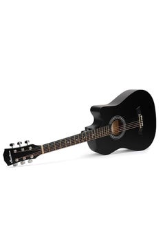 Megarya 38 INCH BLACK CUTAWAY ACOUSTIC GUITAR  - Image 1