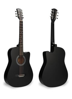 Megarya 38 INCH BLACK CUTAWAY ACOUSTIC GUITAR  - Image 2