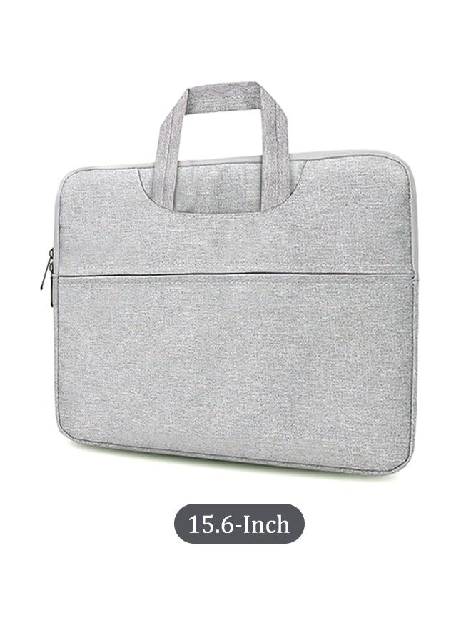 15.6-Inch Laptop bag Case Briefcase Handlebag for Macbook Grey  - Image 1