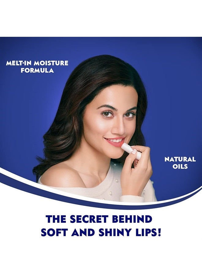 Nivea بلسم شفاه نيفيا - لمعان فاكهي - خوخ - عبوة 1 - Image 4